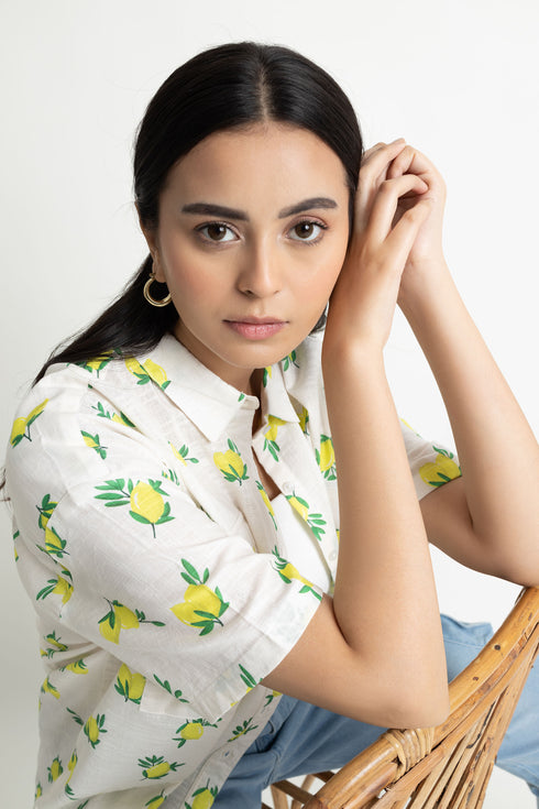 Oversized Lemon Shirt